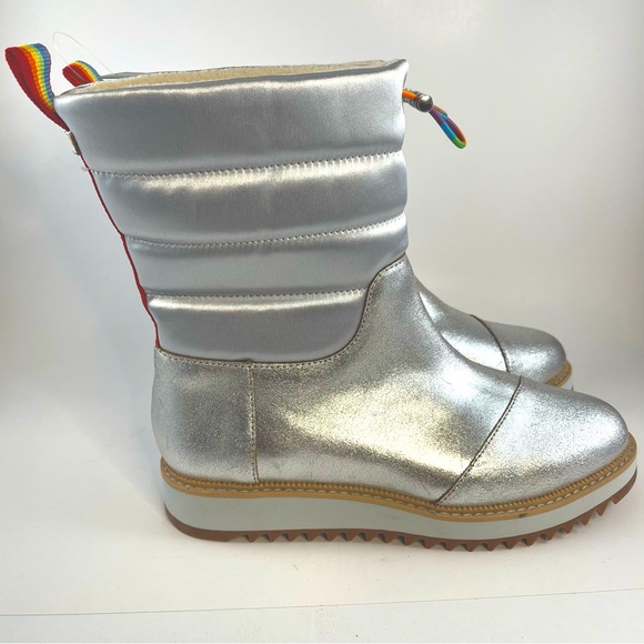 TOMS QUILTED LEATHER MAKENNA BOOT - Size 7 - Picture 2 of 9